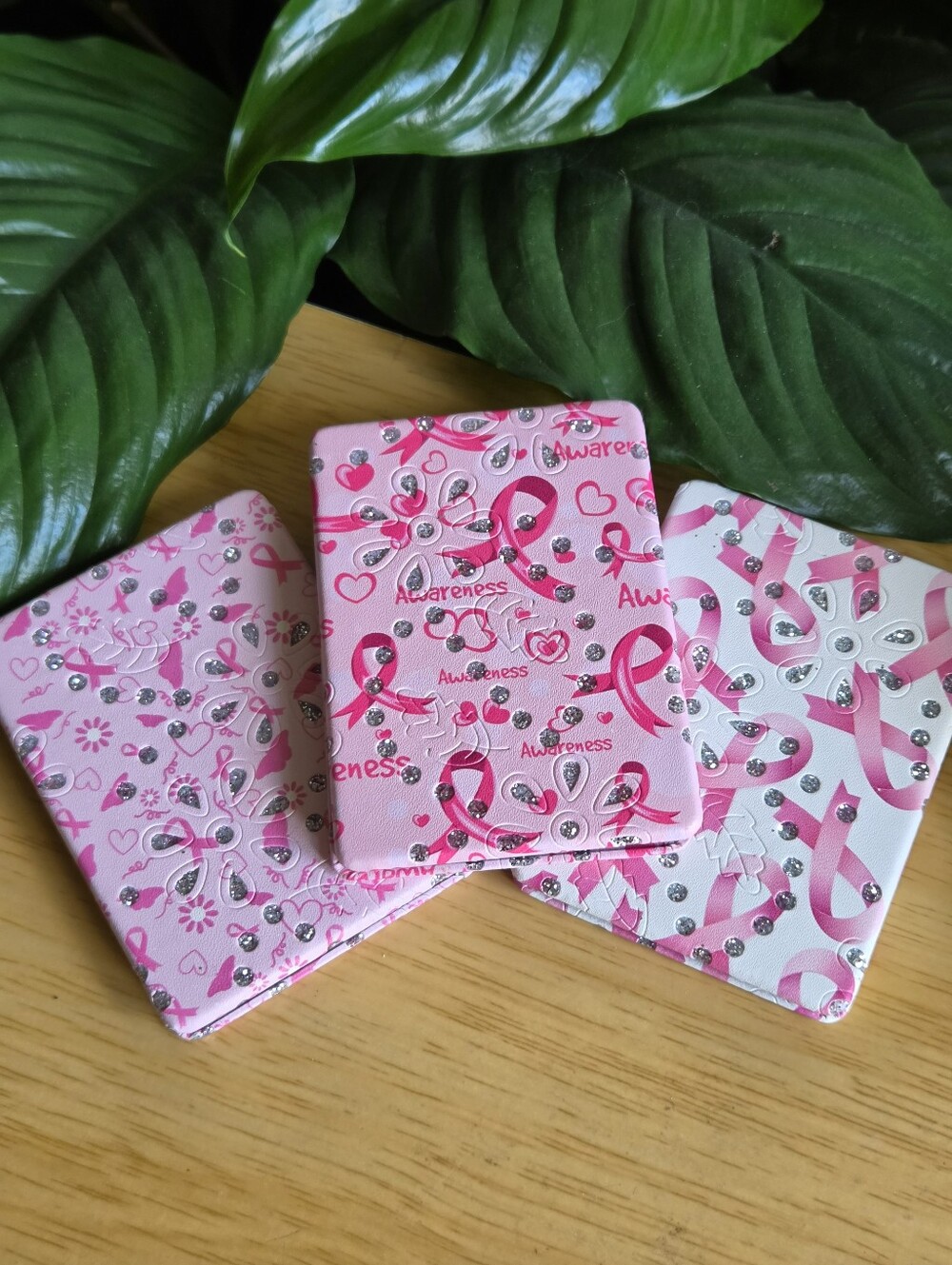 Breast Cancer Awareness Mirrors Bundle Of 3